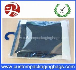 China Color Printing Soft Pvc Packaging Bags With Plastic Hanger For Underwear Clothing wholesale