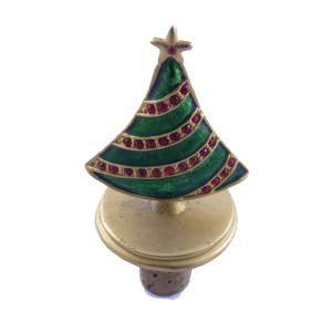 China Custom Christmas Design Bespoke Wine Bottle Stopper Zinc Alloy Wine Stopper wholesale