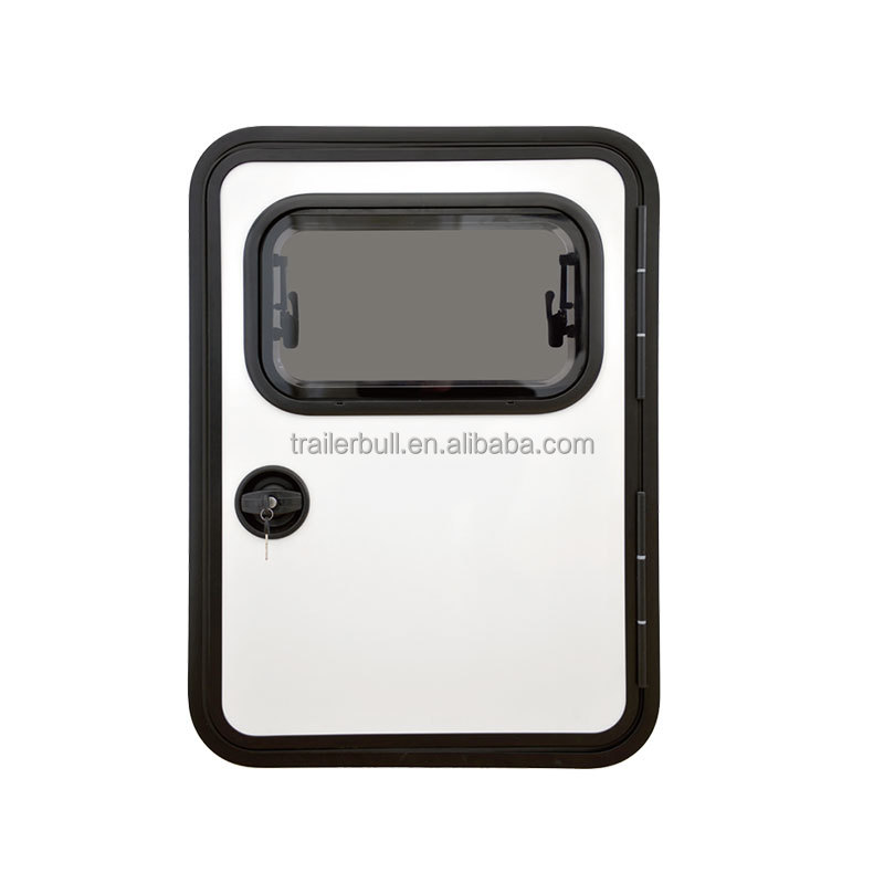 Aluminum Alloy TearDrop Door for Motorhome RV Trailer Campers and Customizable Design
