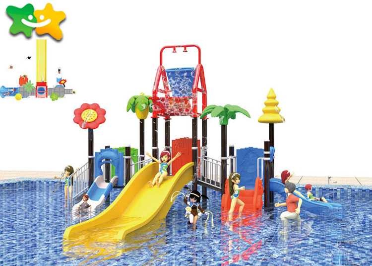 Swimming Pool Water Slide , Plastic Water Slide Multicolors LLDPE Material