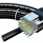 RJ11 6P4C Spiral Telephone Cable 12FT Male to Male 24AWG