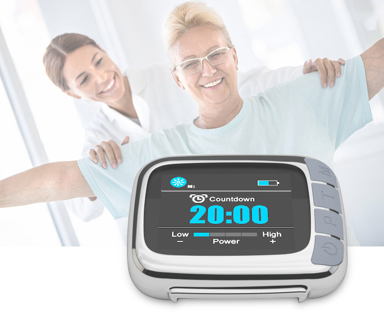 Portable Home Health Care Equipment Red Laser Watch Soft 650nm Lllt Low Level Laser