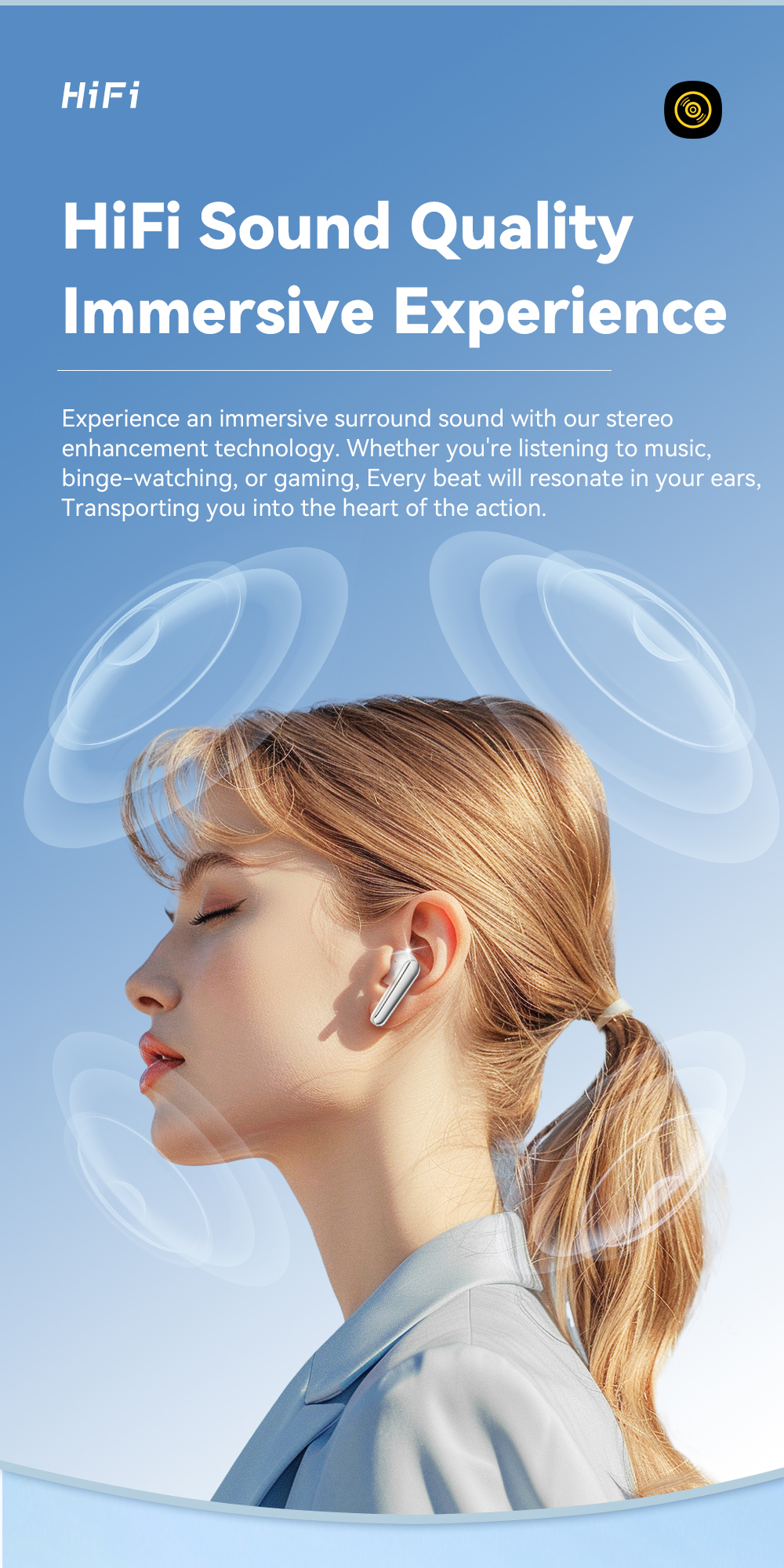 ESSAGER ES-06 Series TWS Wireless Earphones Noise Cancelling Earbuds Waterproof