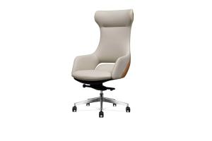 China 135d Tilt Revolving Leather Chair , 0.4m3 Ergonomic Leather Chair wholesale