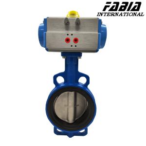 China Clamp Pneumatic Butterfly Valve Carbon Steel Body Soft Seal Butterfly Valve wholesale