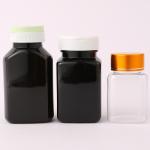 30cc 60cc 80cc 100cc 120cc Black Vitamin Pill Bottle Capsule PET Bottle With
