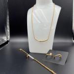 2024 New Waterproof Trendy Stainless Steel Jewelry Sets , 18K Gold ,Luxury Gift,