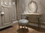 Aristo Party Beautiful bedroom Furniture Small Round Stool Wooden Fabric
