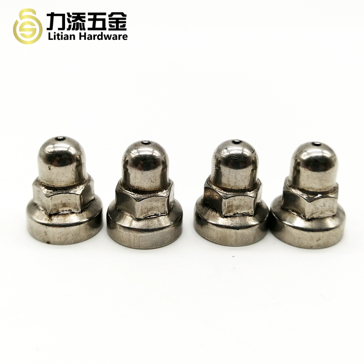 M12 Domed Cap Nut Nickel Plated Tempering Heat Treatment Din 1587
