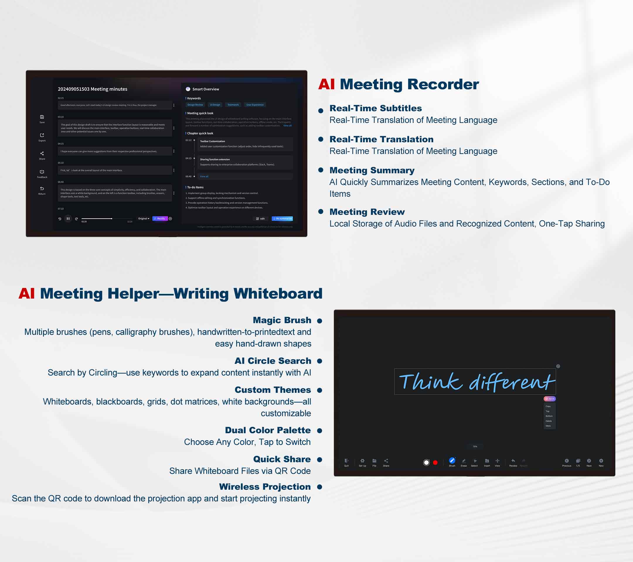 115 Inch Standard Interactive Board OEM 4K Digital Interactive Whiteboard 115 Inch