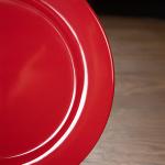 Passion Red Colorful Porcelain Plates 3pcs Christmas Lifestyle