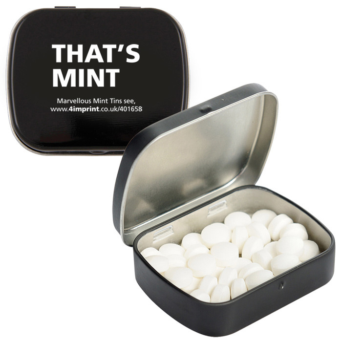 Promotional Mini Tin Can for Mint Packaging Custom Small Tins with Plastic Insert