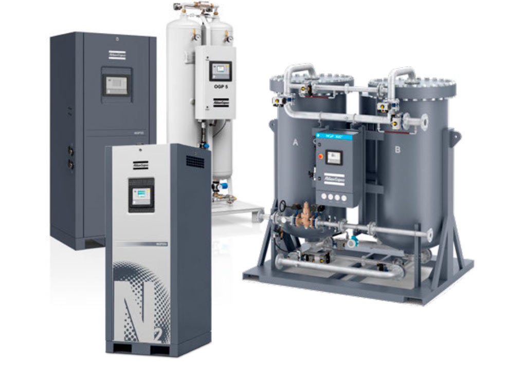 Atlas Gas Oxygen Generator , PSA Nitrogen Generator OGP 5 700mm Width