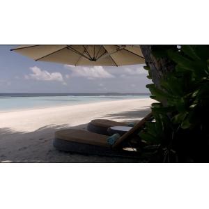 Modern Garden Cafe BBQ Wicker Rattan Lounge Chair Table Set Outdoor For Hotel