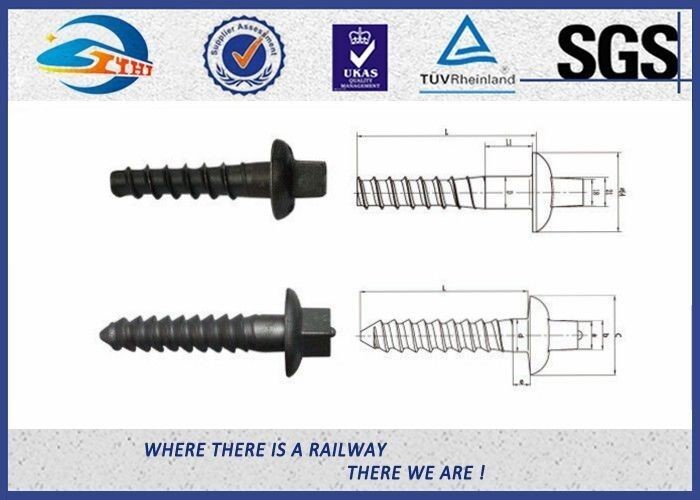 Railway sleeper fixing screws Black Oxide ISO 24 Dia 160 Length SS8