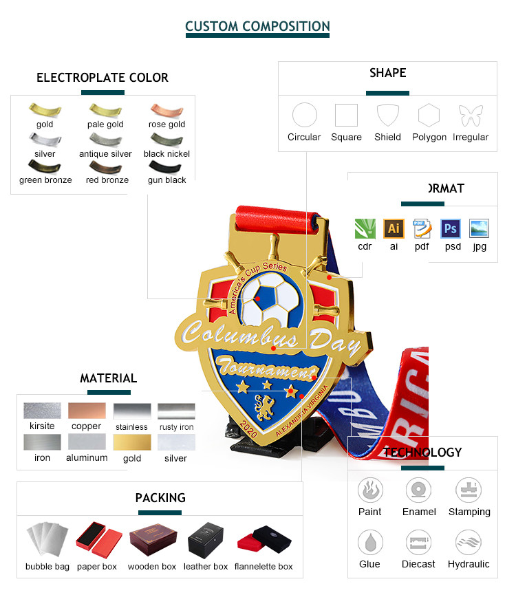 Children's Sports Medals 2D 3D Gold Plated Medals For School Badminton Karate