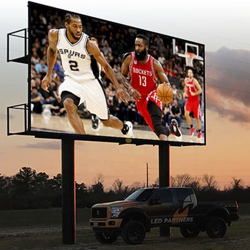SMD P8 P10mm Outdoor Fixed LED Display With Front Rear Service Waterproof Advertising Led Display Screen
