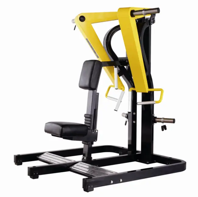 Back Extension Plate Loaded Lat Pulldown Machine For Gym Chest Shoulder Exercise