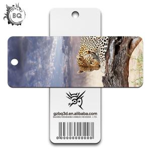 China Promotional Plastic PP 3D Lenticular Bookmark Flip Animal UV Printing wholesale