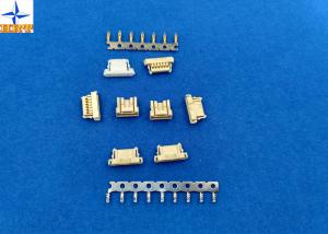 China Yellow PCB Connectors Wire To Board , 6 Pin Connector Single Row Housing on sale