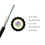 Air Blown EPFU Outdoor Optical Fiber Cable 125μM Single Mode Fiber Cable