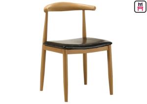 China Cafe Wood Grain Metal Kitchen Chairs With Cushions / Armless W47 * D45 * H78 Cm wholesale