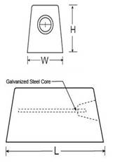 High potention sacrificial magnesium anode Mg balance ISO9001