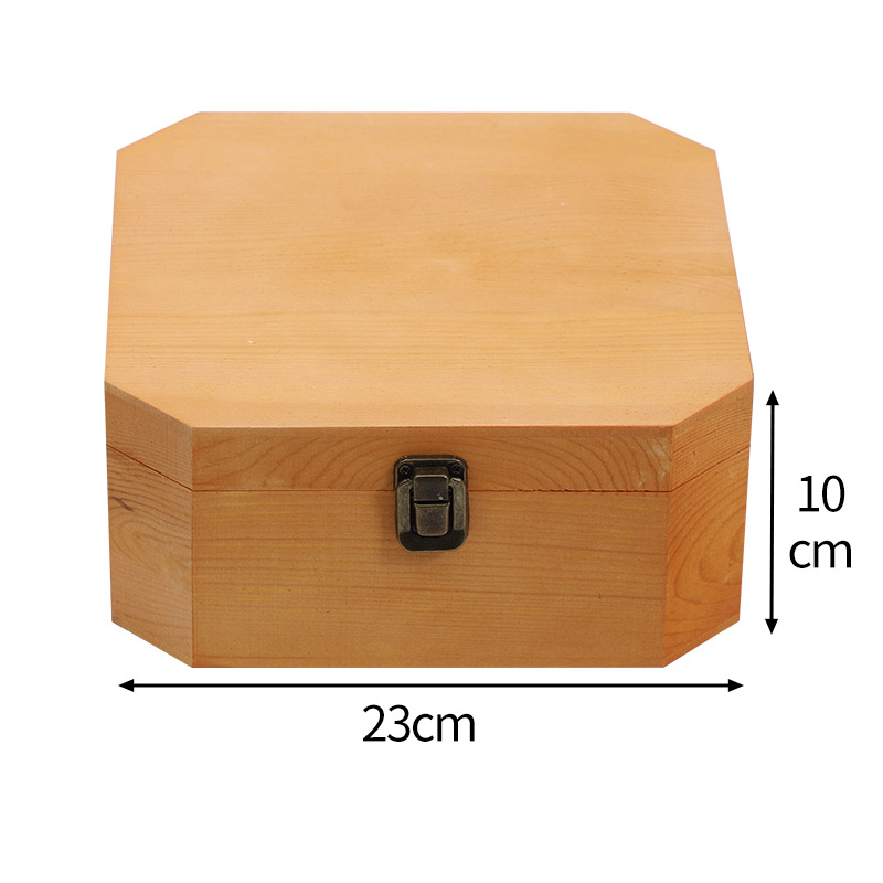 Ultraportable Small Wooden Box Packaging With Lock Dustproof Reusable