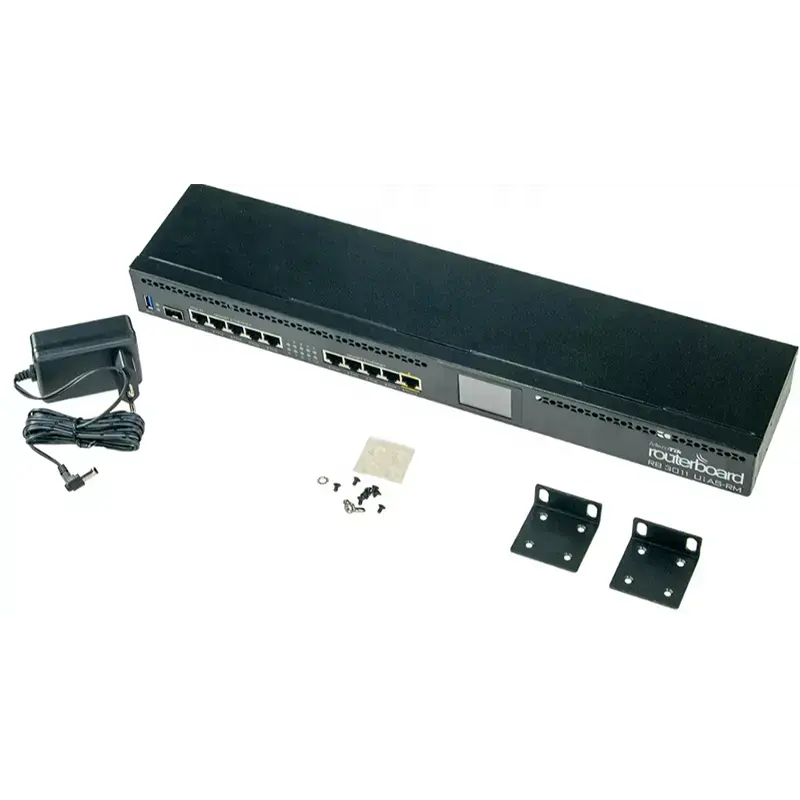Original Mikrotik 1U Rackmount 5xEthernet Router RB2011UiAS-RM and Private Mold with WPA2 Encryption Type