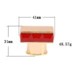 SGS Perfume Spray Caps Square Stainless Steel 28.5*40mm