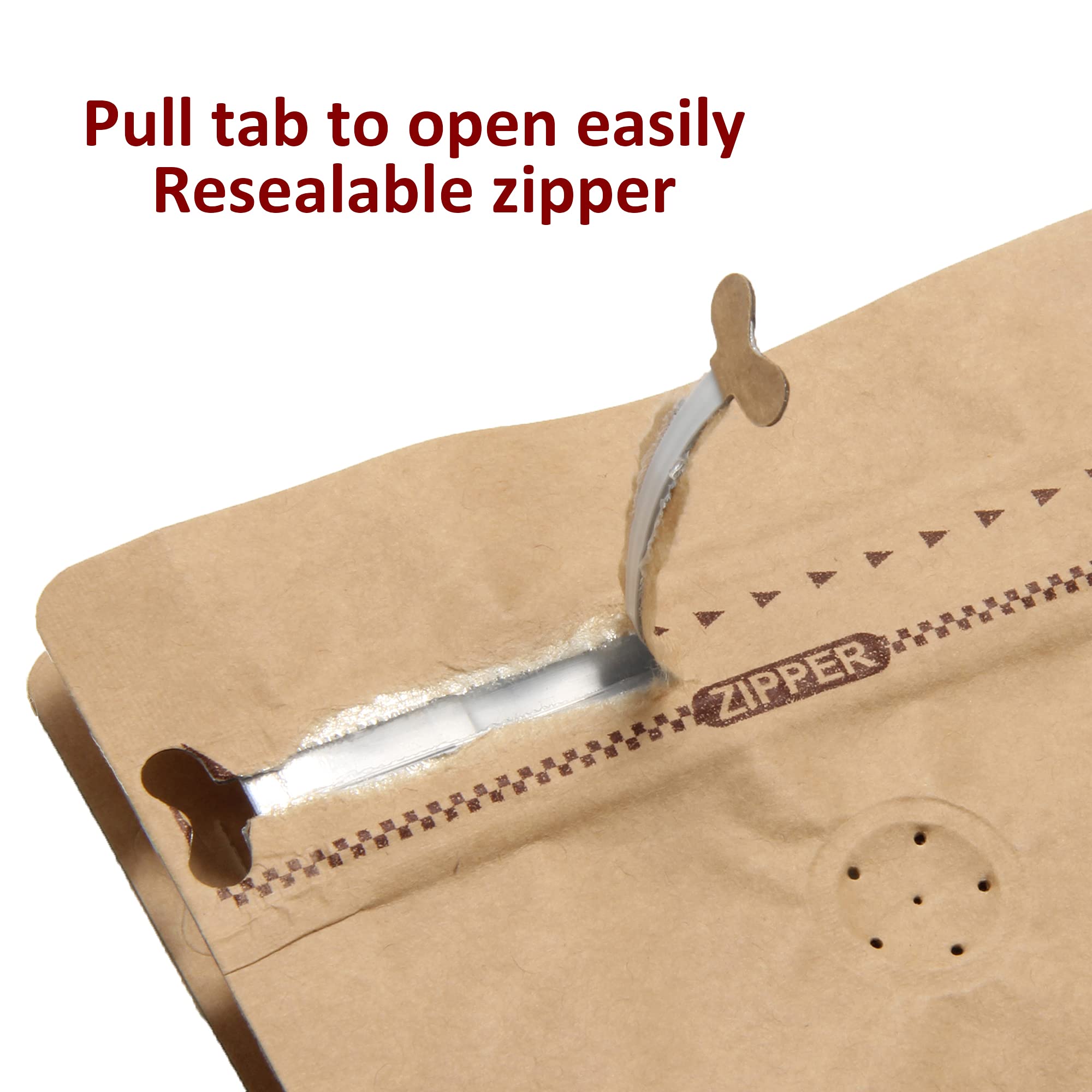 Biodegradable Reusable Sustainable Packaging Pouch Black Coffee Packaging Bags
