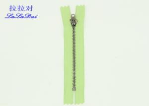 China Clothes Canvas Bags Antique Brass Closed End Zip 3# Grey / Blue / Black Tape wholesale