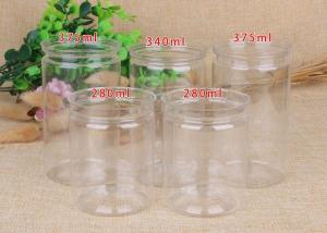China PET Plastic Bottle Clear Plastic Cylinder Professional SGS QS 280ML wholesale