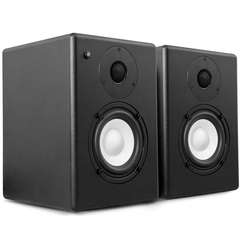 Powered Bookshelf Speakers 200 Watt Stereo Speakers For Music Gaming Turntables Home Theater Systems