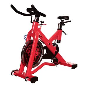China Dip Handle Fitness Commercial Spin Bikes 20kg Fly Wheel Red Color 3.5mm Thick Tube wholesale