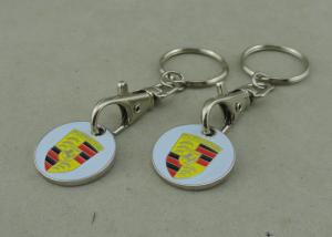 China Porsche Shopping Car Trolley Coin Keyring Personalised Zinc Alloy wholesale