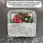 VENO 5 PACK MOVING BAGS, WREATH STORAGE BAG, GARLAND CONTAINER, MOVING AND
