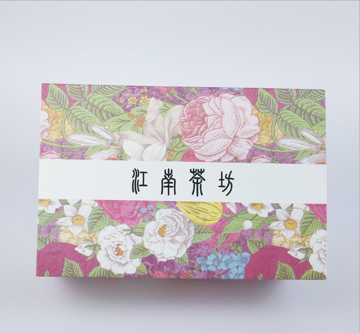 Beautiful design recyclable printing custom cardboard paper drawer box for tea