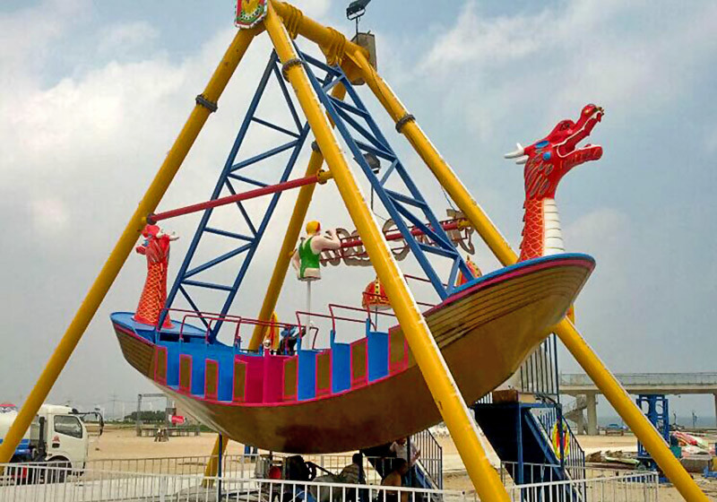 Large Outdoor Amusement Park Pirate Ship Boat Ride One Year Warranty