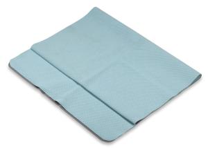 China Blue Yoga Towel Anti Fatigue Non Slip With TPE Bottom For Relaxation wholesale