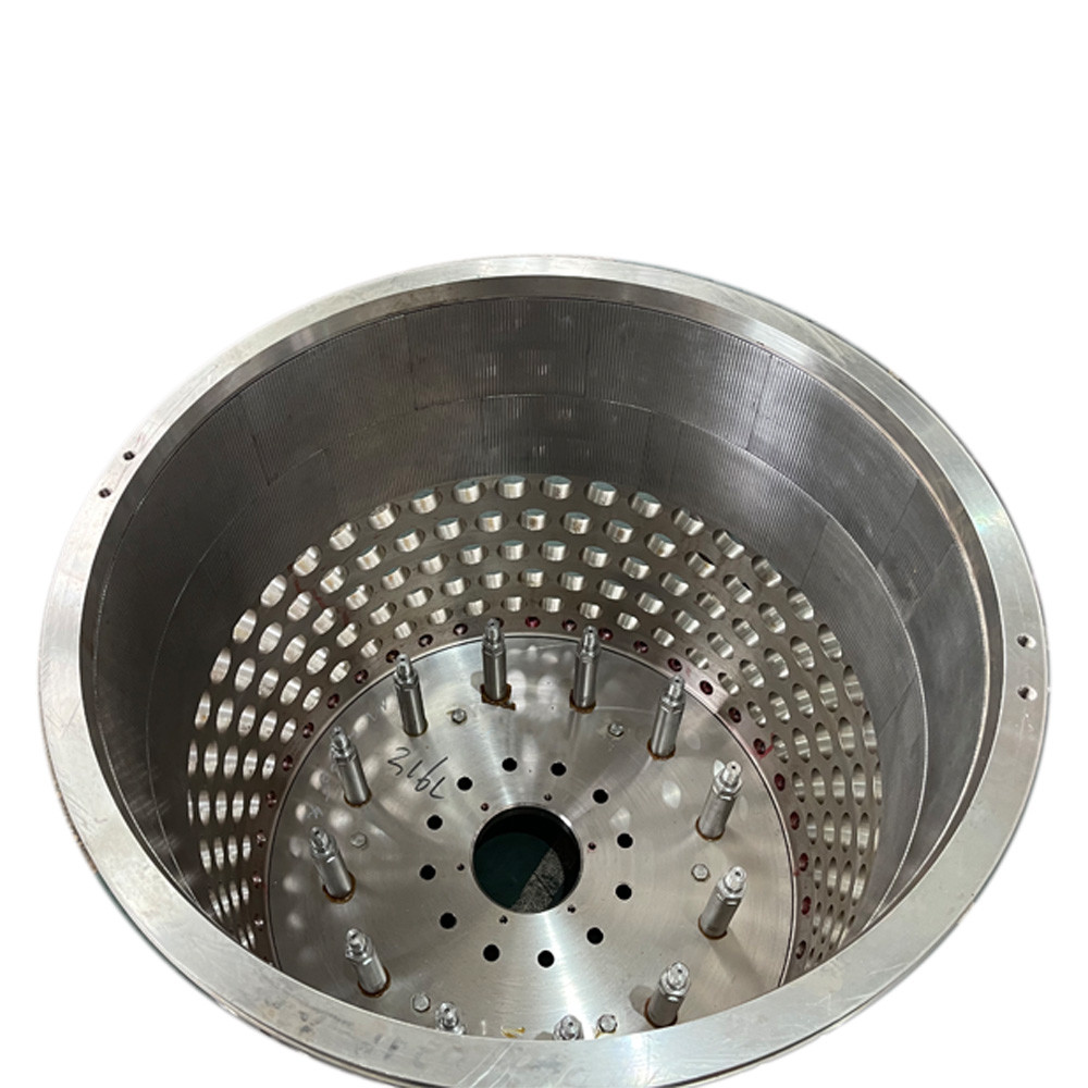Double Stage Continuous Operation Perforated Basket Centrifuge Large Scale Salt Centrifuge Machine