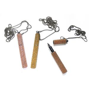 China Fully Handmade Rotary Keychain Mini Pen , 80mm Mini Metal Pen wholesale