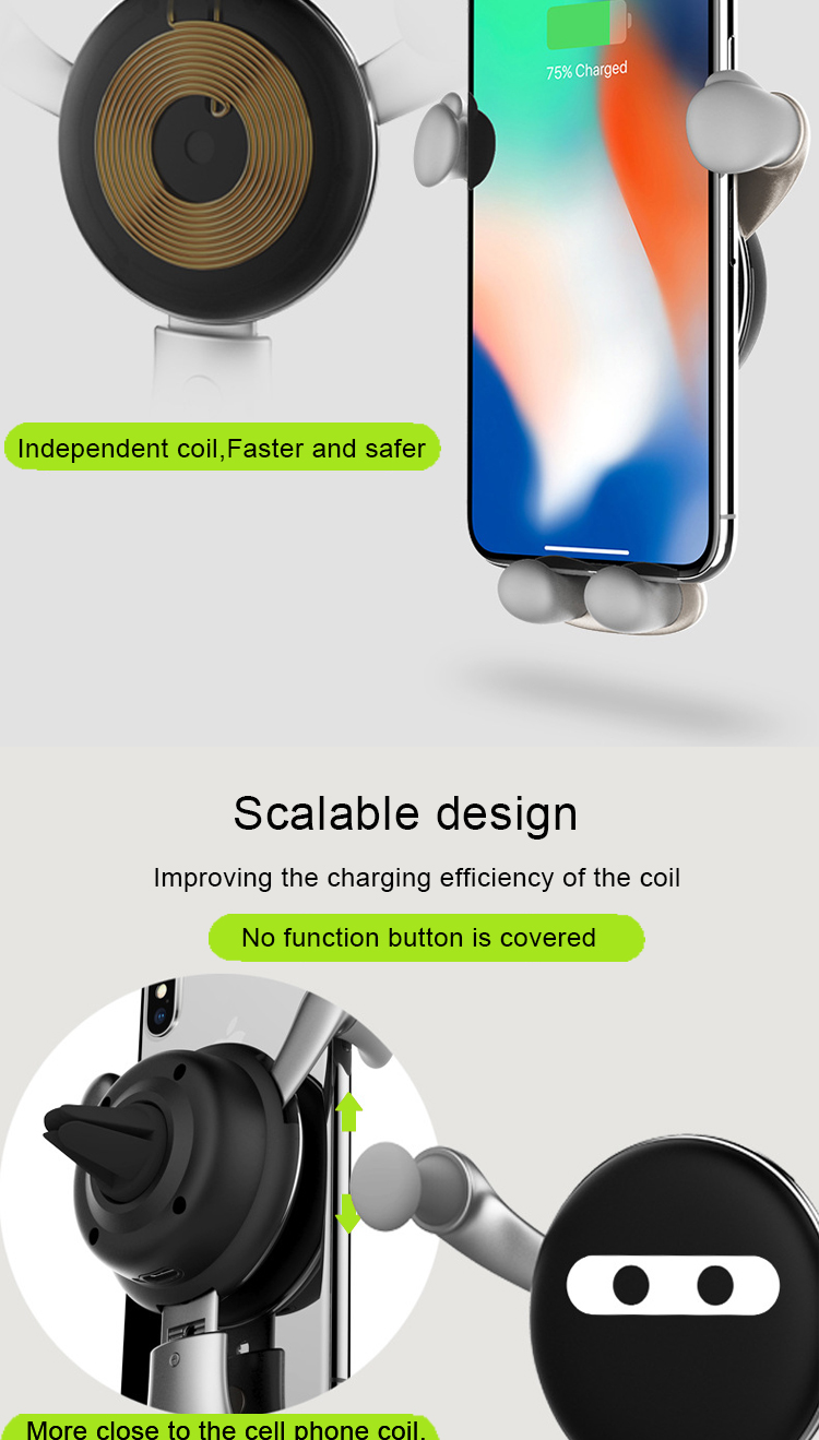 9V /1.2A 5V / 1A Wireless Mobile Charger / Car Charger All Phones CE FCC