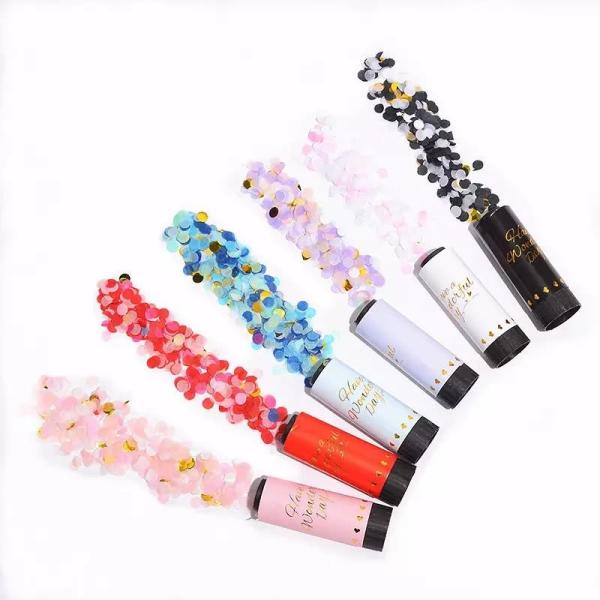 Wholesale wedding birthday party decoration party confetti cannons colors gender