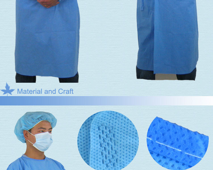 Highly breathable Disposable Isolation Gowns Work Coverall With Reflective Tape