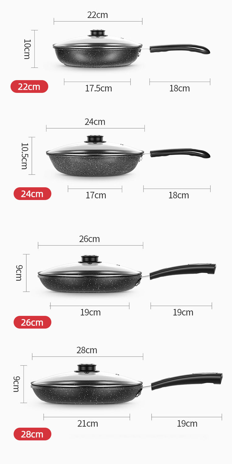 Wholesale Top Seller Kitchen Frypan Non Stick Cooking Pan Medical Stone Non-Stick Frying Pan With Bakelite Handle