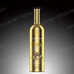 Round Vodka Electroplated Glass Crystal Bottle 500ml With Stopper