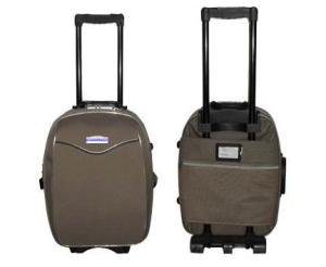 China Business Trip 8 Wheel Suitcase Bags , 20 / 24 / 28 Inch Black Iron Trolley Luggage wholesale