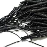 Black Yellow 1.8m Esd Grounding Cable For Cleanroom Antistatic