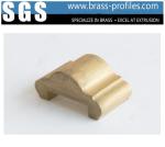 HPB59-1 Brass Extrusion Handrailing Profiles Design Stair Armrest